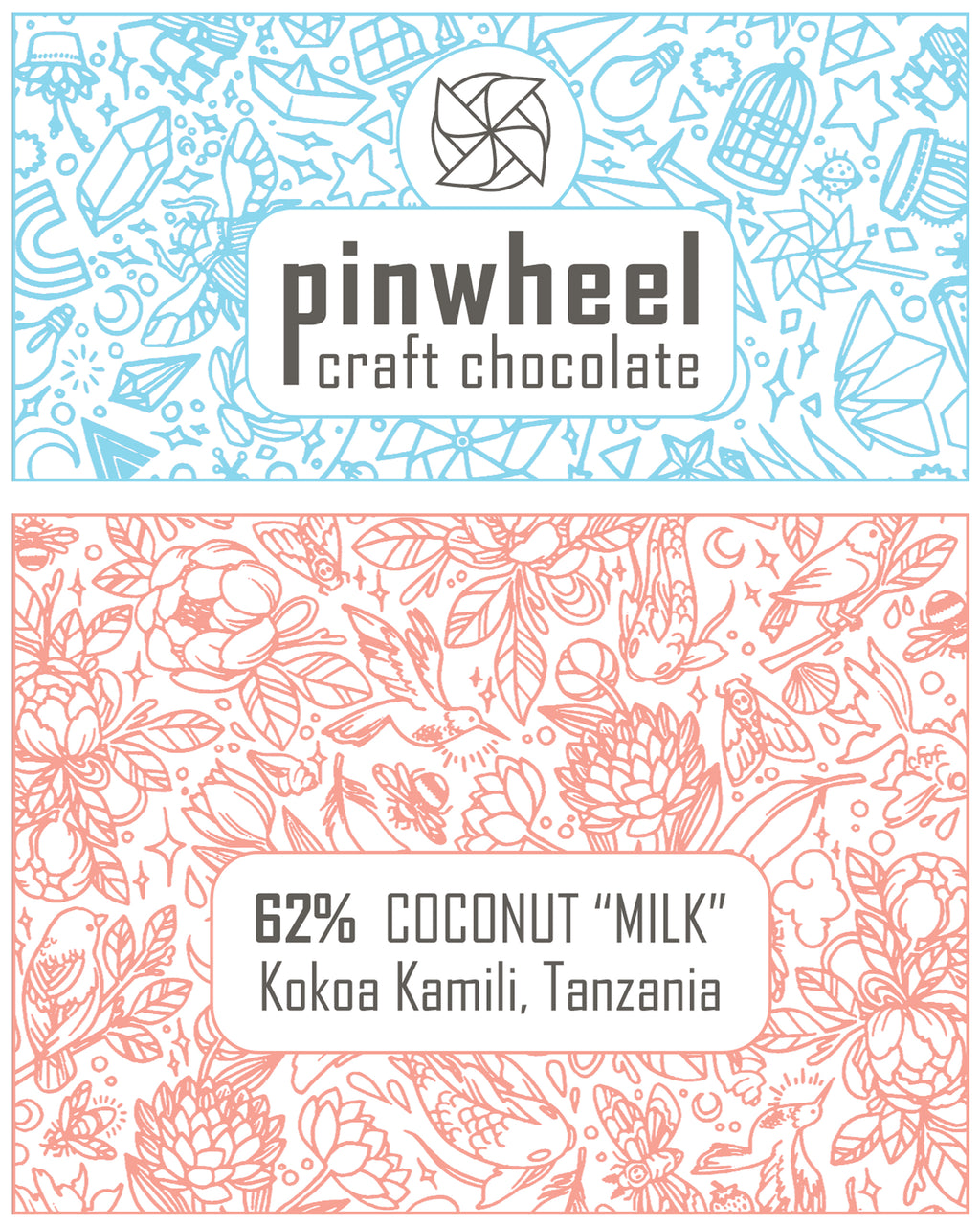 62% Coconut "Milk" Bean-to-Bar Chocolate 